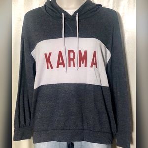 karma Tops - Karma sweatshirt Hoodie karma Tops - Karma sweatshirt Hoodie